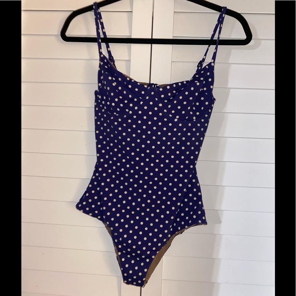 Acacia Swimwear NWT Marlow Fullpiece in Bobbi Dot Medium